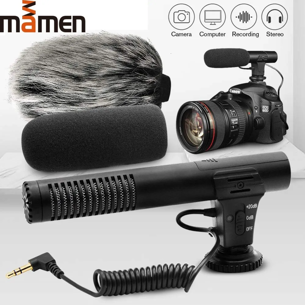 

MIC-02/MIC-03/MIC-05/MIC-06/MIC-07 3.5mm Mobile Phone/Camera Microphone Video Recording Super-cardioid Pointing Stereo Mic 2019