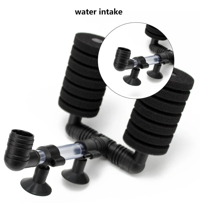New Fish Tank Ultra Quiet Small Pneumatic Filter Accessories Aquarium Biochemical Sponge Angle Easy to Clean Good permeability