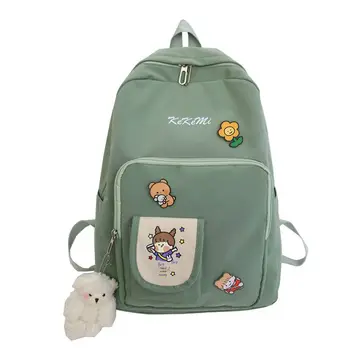 

Teen School Bags for Girls Cute Cartoon Women BackPack School Teenage High Student College Bookbags Nylon Bagpack 2020 New