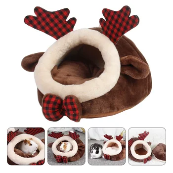 

Winter House Warm Flannel Bed Nest Sleep Cave for Hamster Rabbit and Small Pet