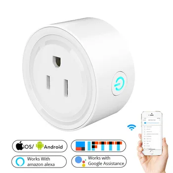 

2020 New Smart Wifi Socket US Power Plug Mobile APP Remote Control Works with Amazon Alexa Google Home for Smart Life