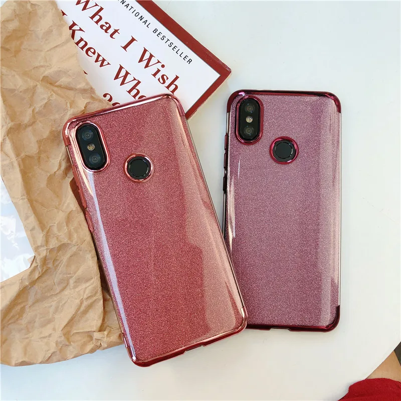 Блестящие покрытие чехол для XiaoMi A2 Lite A1 A3 9T 9 8 SE RedMi 2 S2 Note 7 6 Pro 4X 7A 6A 5A крышка ТПУ Fundas