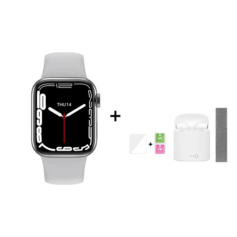 IWO I7 Mini Smart Watch 41mm Series 7 Music Bluetooth Call DIY Dials Mini Games Heart Rate Smartwatch Men Women For Android IOS 