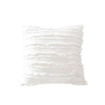 

Cushion Cover Floral Tassels Square Pillow Case Cotton Pillow Cover 45X45Cm Home Decoration Sofa