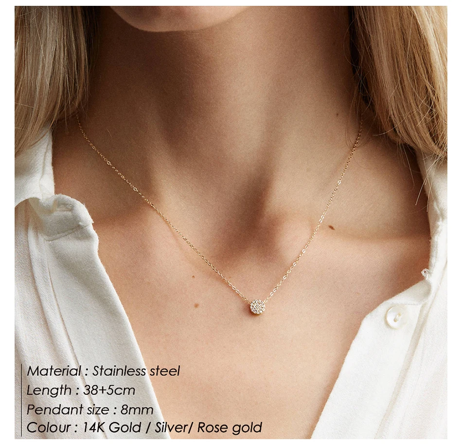 E-Manco минималистичное ожерелье из нержавеющей стали изящное многослойное ожерелье женское длинное ожерелье с подвеской ювелирные изделия