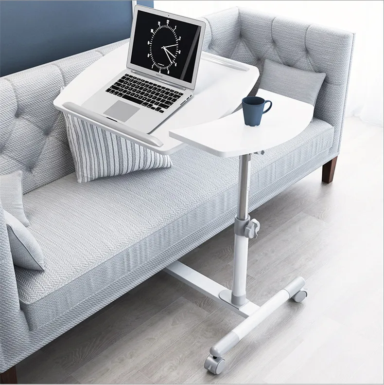 Свободный подъёмный столик для дивана на колесиках, железный кухонный журнальный столик, ленивый деревянный вращающийся настольный компьютерный стол для гостиной