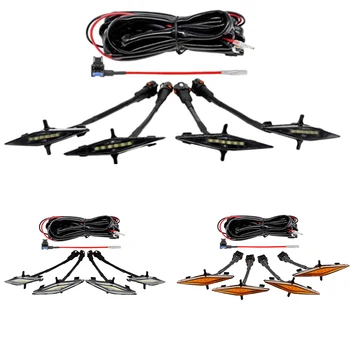 

4 PCS Led Amber Lights for Toyota 4Runner TRD Pro 2014-2019 Grille, Including SR5, TRD Off-Road, Limited, TRD Pro