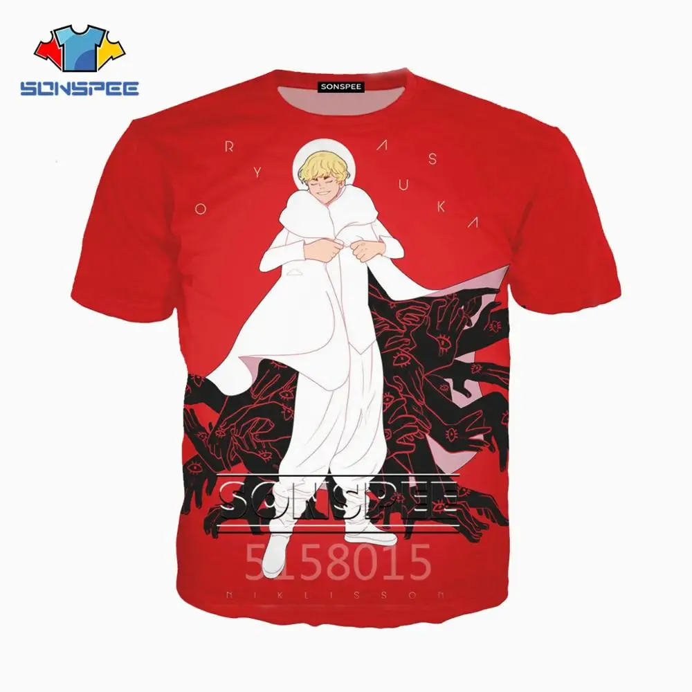 SONSPEE аниме devilman crybaby Harajuku 3D печатных мужчин и женщин одежда Хип Хоп футболка унисекс короткий рукав Футболка уличная pul