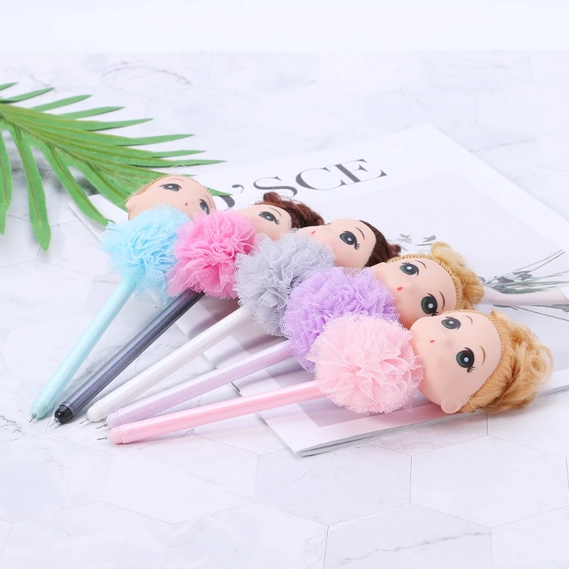 Милая девочка кукла гелевая ручка Kawaii школьные офисные канцелярский подарок для студента LX9A