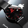 2023 Fashion Mens Minimalist Watches Ultra Thin Magnet Buckle Watch Men Business Stainless Steel Mesh Belt Quartz Wristwatch 1