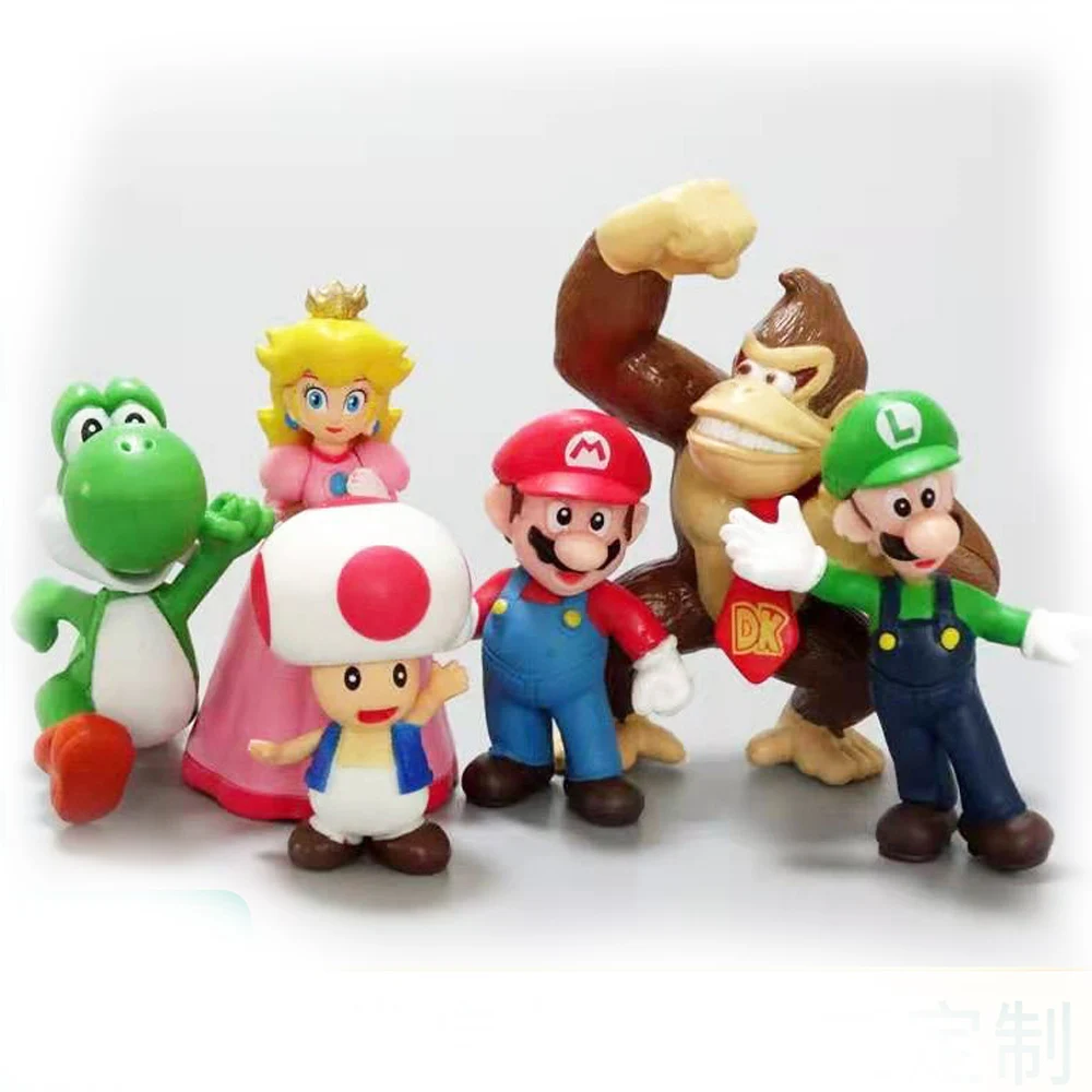 Коллекционная экшн-Фигурка Super Mario Bros из ПВХ | Игрушки и хобби