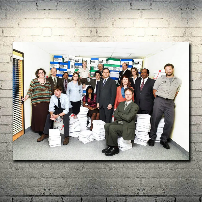 В офис ТВ серии Рик Negan Арт Шелковый Холст печати плакатов 13x20 24x36 дюймов для