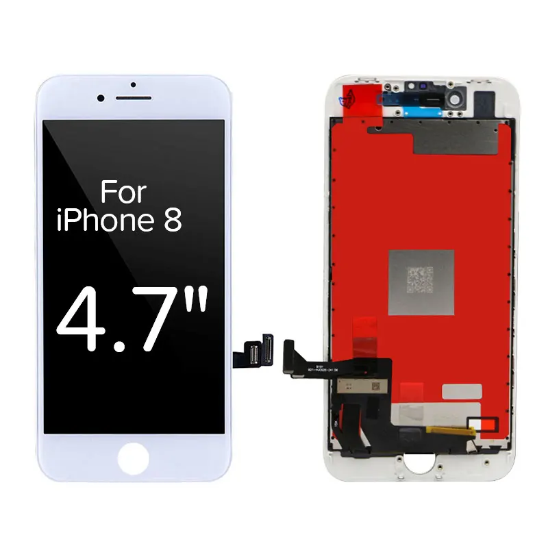 AAA++ экран Замена для iPhone 6 6S 7 8 Plus ЖК-дисплей с 3D кодирующий преобразователь сенсорного экрана в сборе для iPhone 5 5C 5S lcd - Цвет: For iPhone 8 White