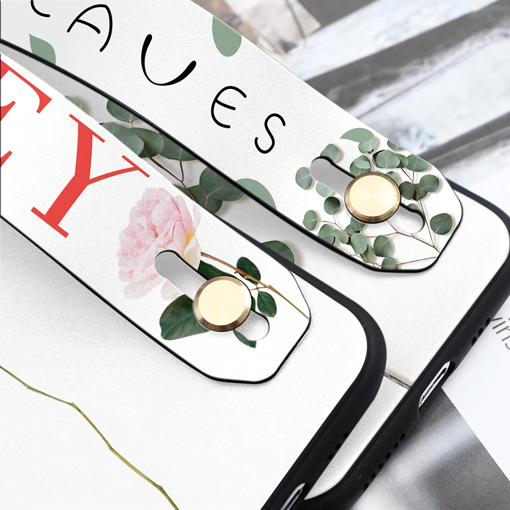 Wrist Strap Phone Holder Cases For Huawei Mate 30 20 10 P20 P30 P10 Lite Pro Honor 8X 9X 9 10i Rabbit Love Heart Soft TPU Fundas