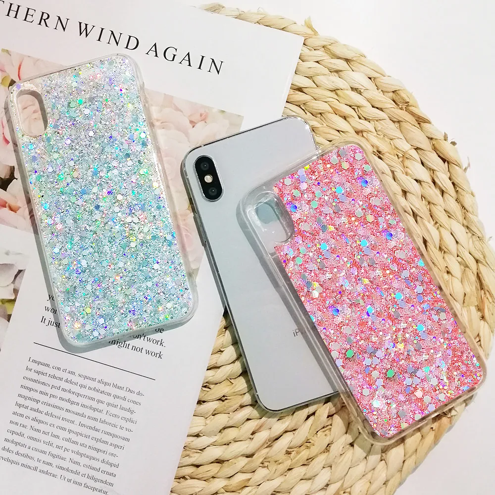 LAPOPNUT шестигранный блестящий чехол для телефона Iphone 11 Pro Xs Max Xr X 7 8 Plus 6 6s 5 5S SE