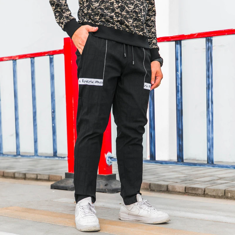 Gersri уличная мужская гарем карго Брюки корейские Jogger спортивные брюки негабаритных XL-7XL длиной до щиколотки брюки для мужчин
