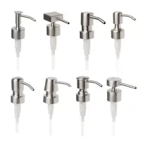 Stainless Steel Liquid Soap Dispenser Nozzle 12 OZ Hand Lotion Pump Fitting 1