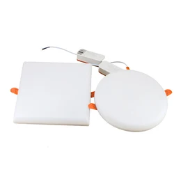 Ultra Thin Round/Square LED Panel Light 10W 18W 24W 36W Aluminum Ceiling Recessed Downlight AC 220V open hole adjustable