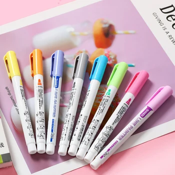 

8 Colors Set Art Markers Pen Color Scrapbooking Pen Double Line Outline Drawing Pen Stationery Art Supplies