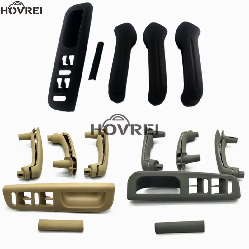 5Pcs/ Set car Black Interior Door Handle Armrest handle With Trim For
