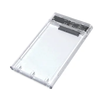 

Usb3. 0 Sata2. 5-Inch Mobile Hard Disk Box Transparent Plastic Serial Port Screwless Slidable Extraposition Protective Case