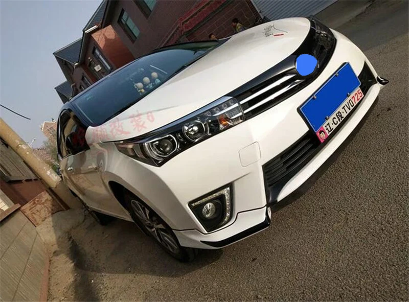 Для пары Toyota Corolla Splitter Губы передний автомобильный спойлер 16 передний бампер диффузор протектор кузова Комплект спойлер Corolla