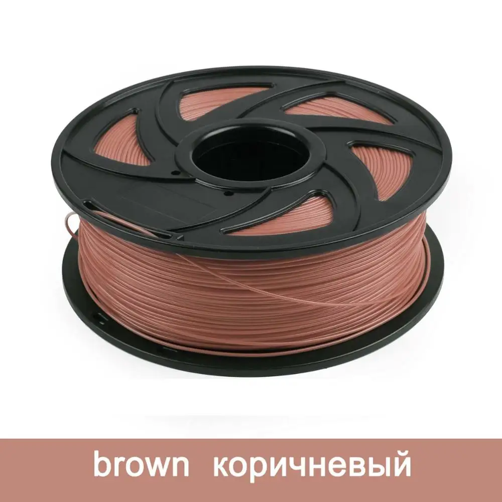 Brown Artudatech 3d принтер PLA нити 1,75 мм 1 кг/5 м для 3D Ручки 1,75 Golw в темноте Priting нити для рисования - Цвет: Brown