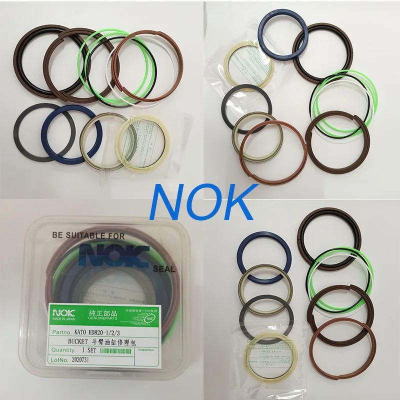

KATO HD820-1 HD820-2 HD820-3 Набор уплотнений для цилиндра ковша экскаватора NOK SKF, сделано в Китае