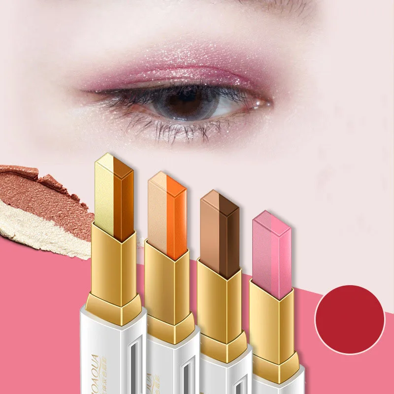 

Beautiful Eyes Three-dimensional Color Eye Shadow Stick Easy to Color Eye Glitter Powder Waterproof Sweat-Proof Cosmetics