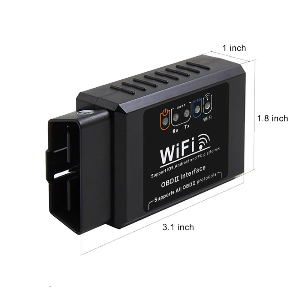 ELM327 Wifi V1.5 PIC18F25K80 для Android/IOS/PC Авто сканер модель автомобиля OBDII протоколы elm 327 считыватель кодов неисправностей