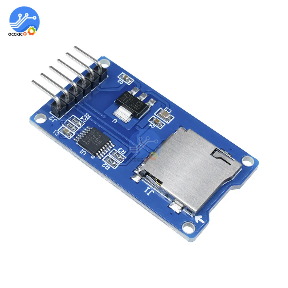 Плата для хранения карт Micro SD V1.0 Mciro TF адаптер защитный модуль памяти SPI Arduino New|spi