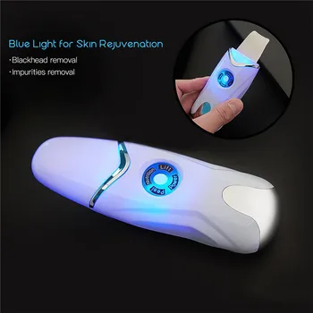 

CkeyiN Skin Scrubber Ultrasonic Face Cleanser Pore Cleanser Extractor Facial Spatula Skin Exfoliator Spa Vibration Massager