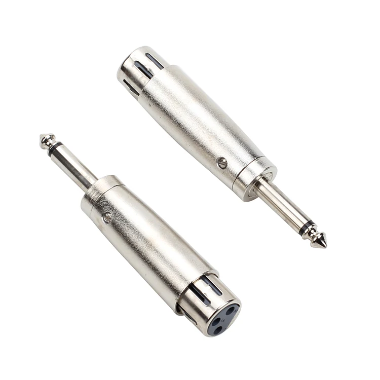 1 шт. 3pin XLR для женщин 1/" 6,35 мм моно-разъем Аудио проводной микрофон Mic DJ адаптер