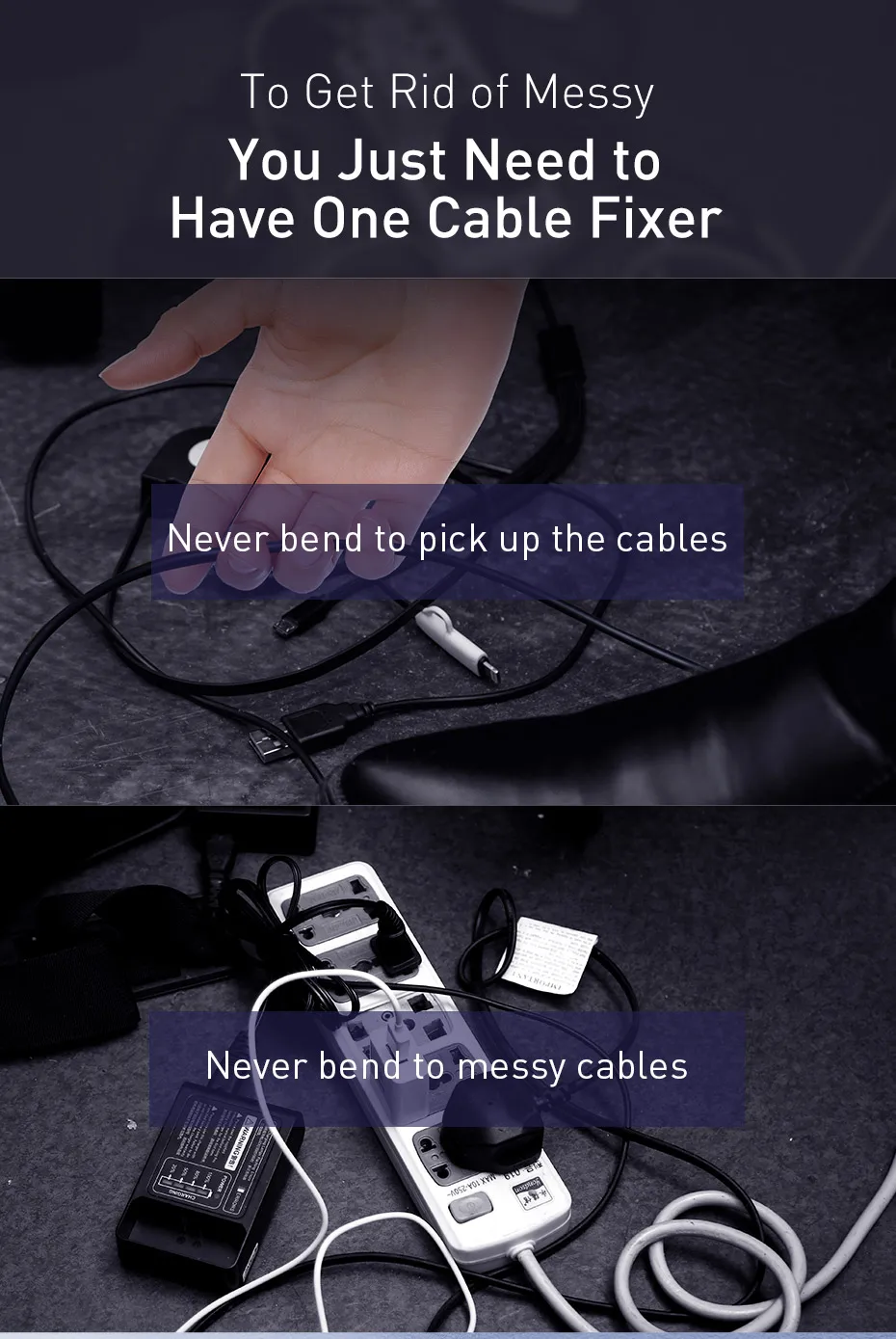 Baseus Кабельный органайзер провода кабельный зажим для намотки мыши наушников провода протектор USB кабель управление для iPhone samsung Xiaomi шнур