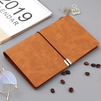 

Retro simple notebook business soft leather personality creative notebook art selection