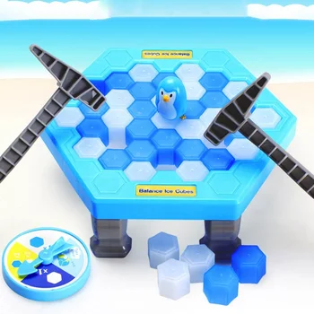 

Puzzle Table Games Beat The Ice Cubes Toy Save Penguin Ice-breaking Interactive Parent-child Games Funny