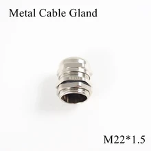 1 шт./лот M22 металлическое уплотнение кабеля IP68 Водонепроницаемый никелевый Латунный разъем желез для 10-14 мм Электрический провод M22* 1,5 медные скобы