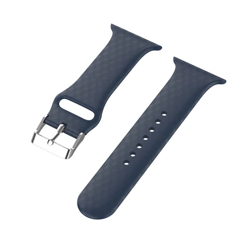 Sky blue 3D текстурный ремешок для apple watch band 5 4 44 мм 40 мм apple iwatch correa 3 2 1 38 мм 42 мм силиконовый ремешок для часов аксессуары для браслетов - Цвет ремешка: Sky blue