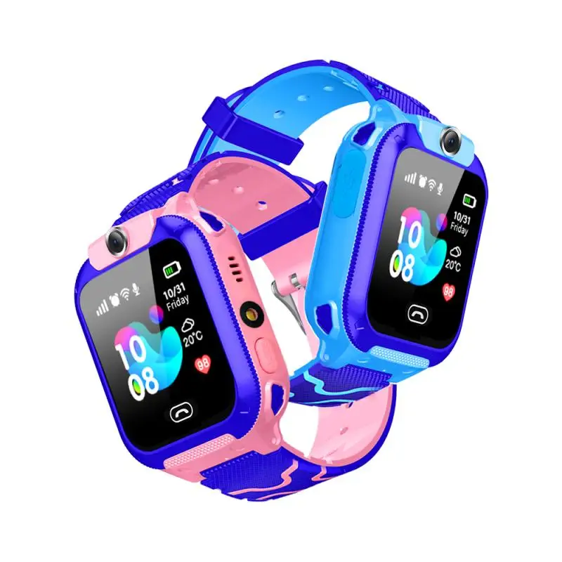 

Q12B Children's Smart Watch Phone Waterproof LBS Smartwatch Kids Positioning Call 2G SIM Card Remote Locator Watch Boys Girls