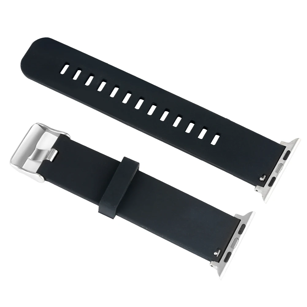 Силикона 38/42 мм, ремешок для наручных часов Apple Watch серии 1/2/3/4 практические Водонепроницаемость сменный ремешок для часов