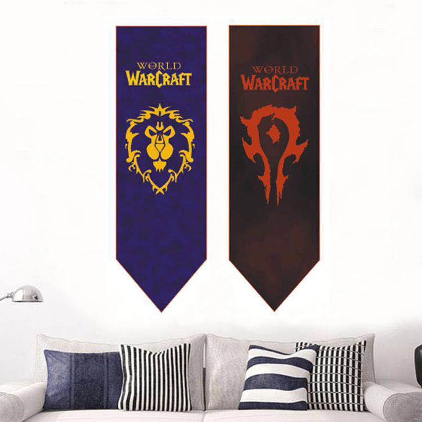 Флаг для Wow World of Warcraft флаг альянса недорогой значок Орды на заказ эмблема орка