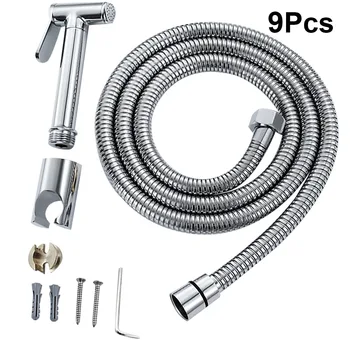

1 Set 9pcs Professional Practical Durable Lightweight Reusable Bidet Sprayer Bidet Set Bidet Accessories Hardware Store
