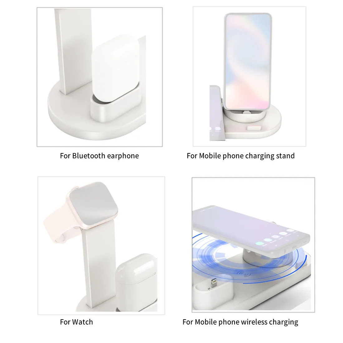 3 в 1 зарядная док-станция держатель для Apple Watch iPhone 11 Pro XS XR 7 8 Plus Airpods док-станция Беспроводное зарядное устройство Подставка станция крепления база