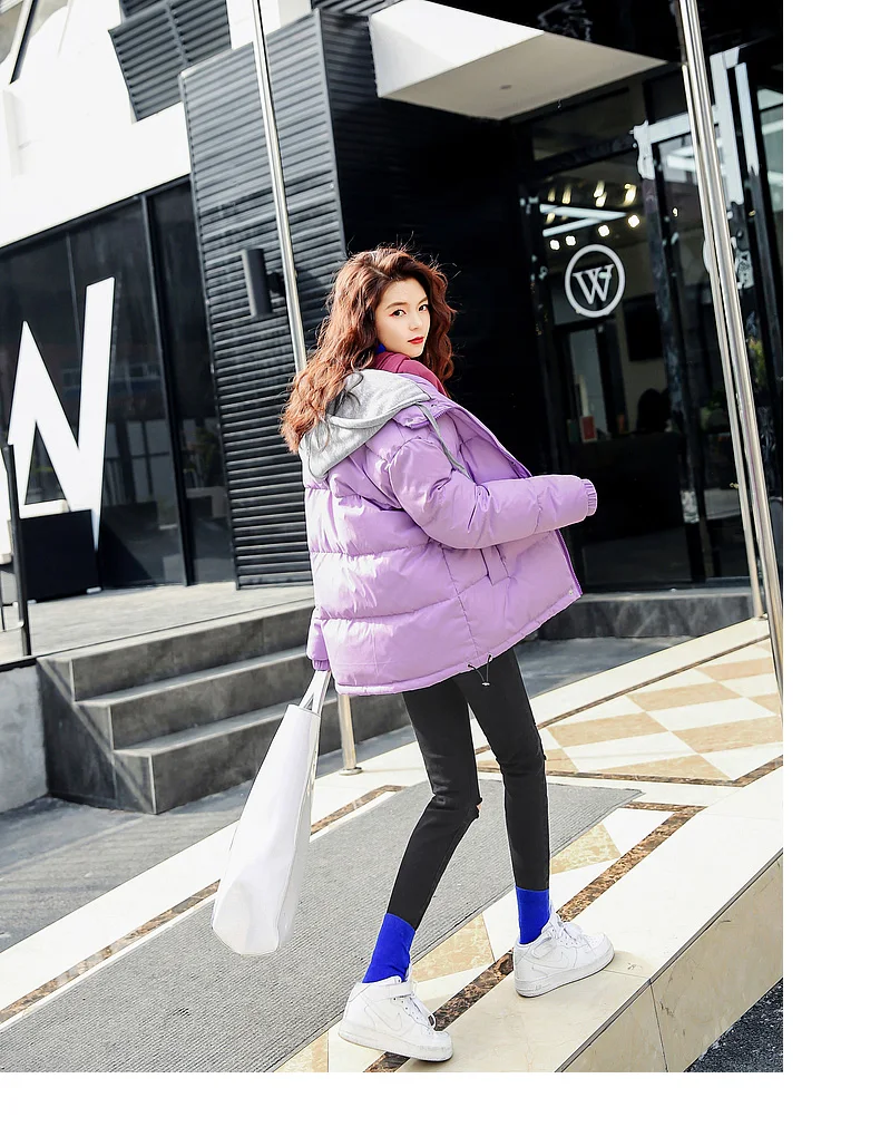 White duck down jacket female in 's new fashion coat in the fall and winter of long