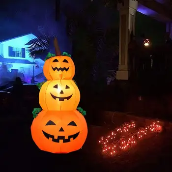 

GloryStar 1.2m Pumpkin Shape Inflatable Modeling Halloween Props for Garden Mall Hotel Door Decoration