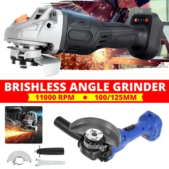 

100mm/125mm Brushless Cordless Impact Angle Grinder Power Tools Polishing Machine Angular Grinder for 18V 800W Makita Battery
