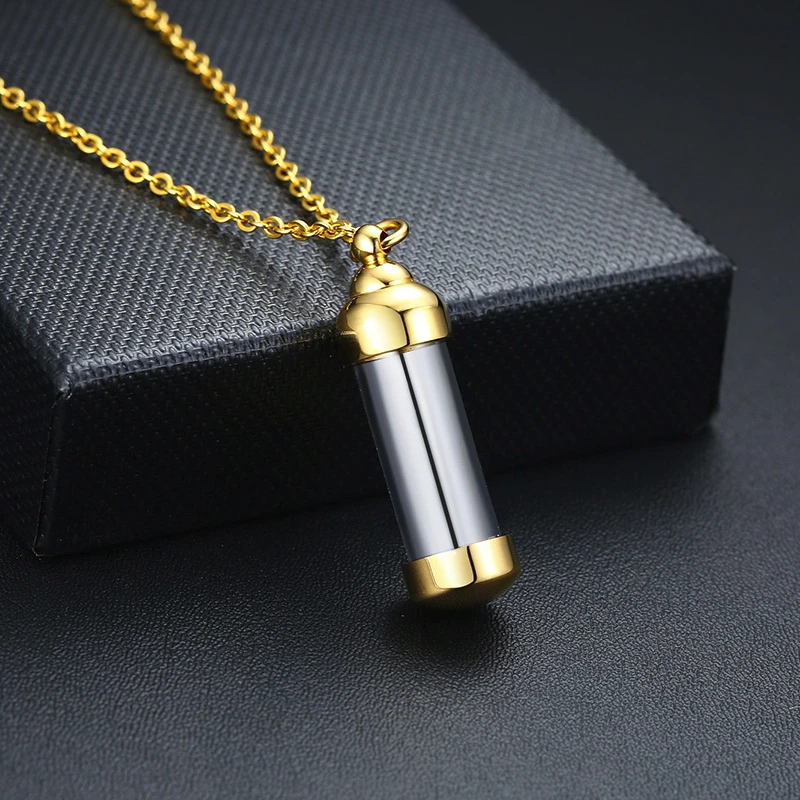 Стеклянный медальон из нержавеющей стали ювелирное ожерелье для мужчин и женщин