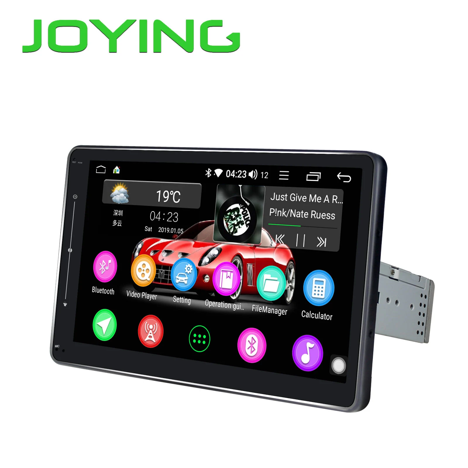 Discount 10"Head Unit Universal Android 8.1 Car Stereo Radio HD 1280*720 2GB+32GB Single Din GPS Navigation No DVD Player Built-in DSP 3