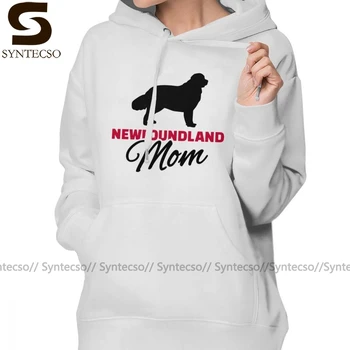 

Newfoundland Dog Hoodie Newfoundland Mom Hoodies Long-sleeve Graphic Hoodies Women Oversized Cotton Red Pullover Hoodie