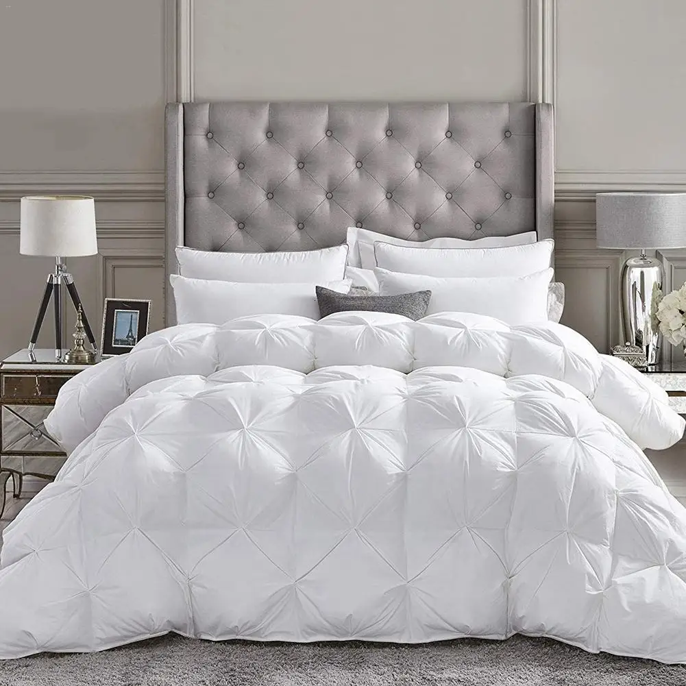 

Luxury Soft Goose Down Duvet Core Washable Exquisite Fluffy Thick Winter Bedding Warm Feather Quilt Core Blanket For Home Hotel